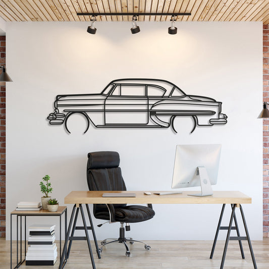 1954 Bel Air Detailed Metal Car Wall Art - MT0031