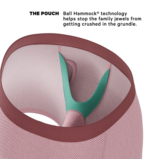 The Bell Pep | Red Chambray Ball Hammock® Pouch Underwear With Fly