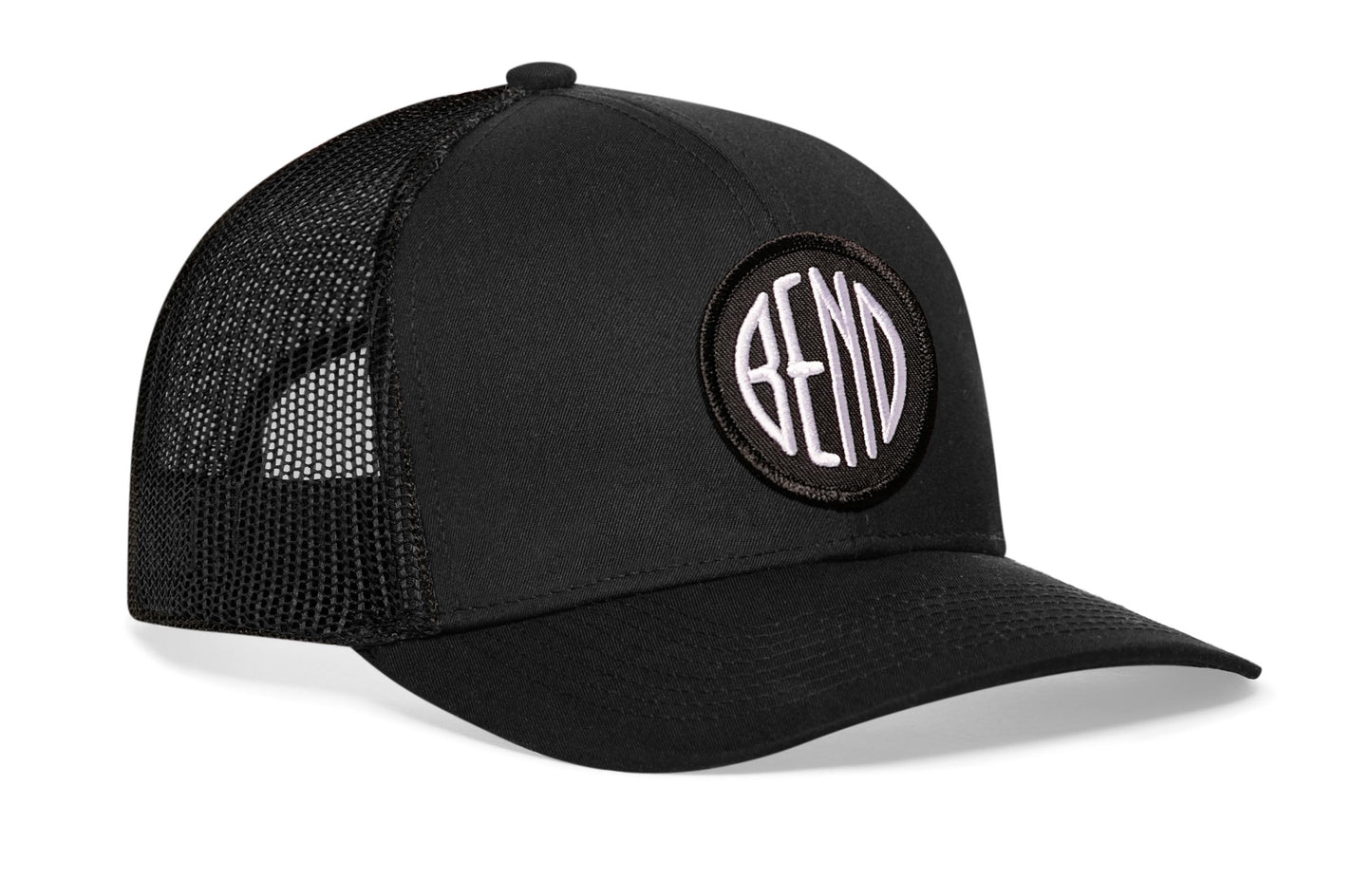Bend Trucker Hat  |  Black Bend Snapback