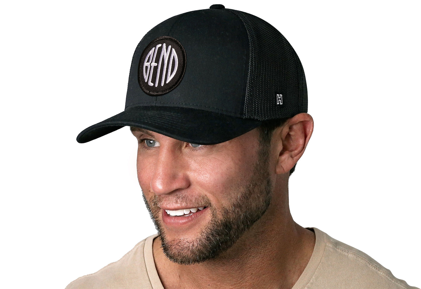 Bend Trucker Hat  |  Black Bend Snapback