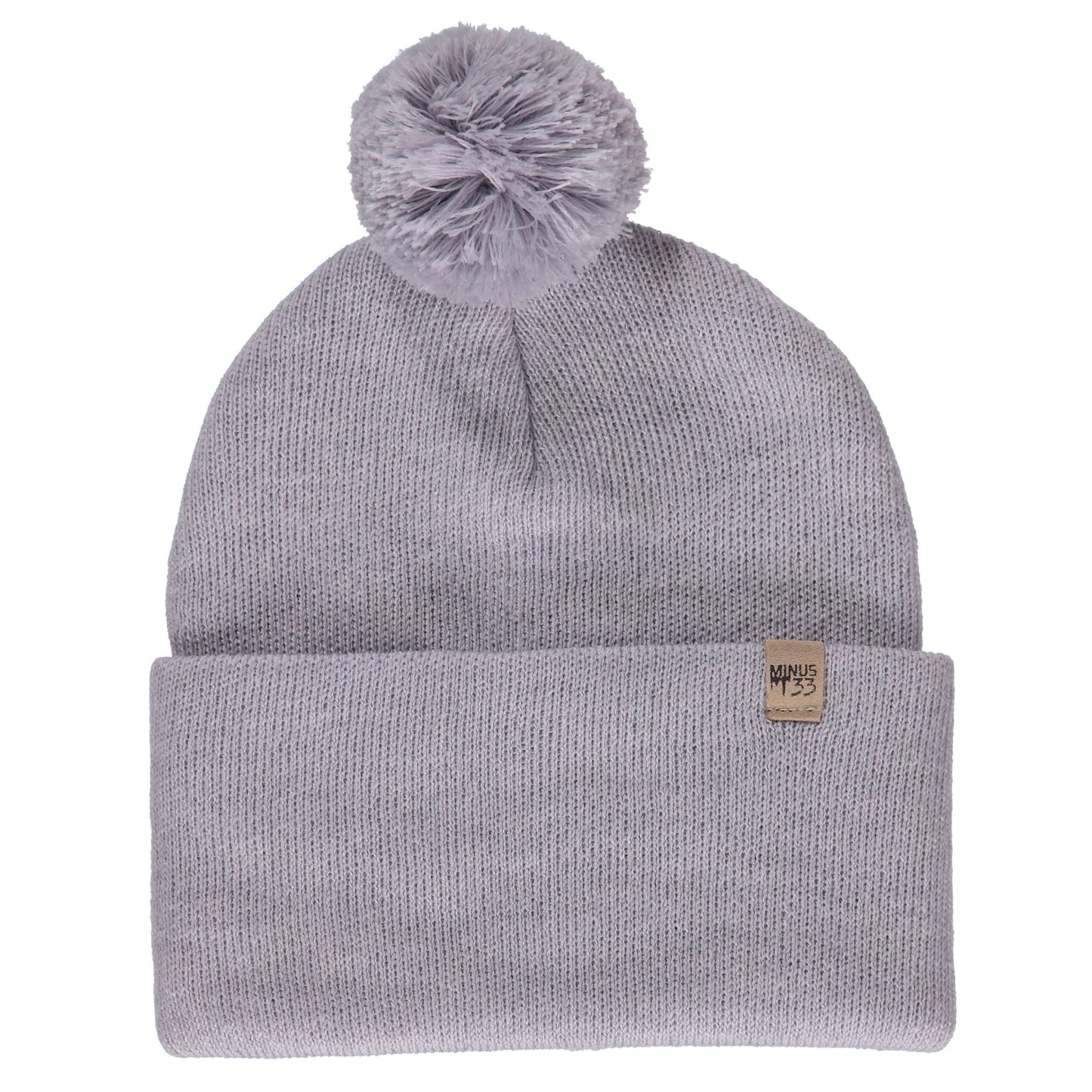100% Merino Wool Knit Cuff Pom Beanie - Midweight