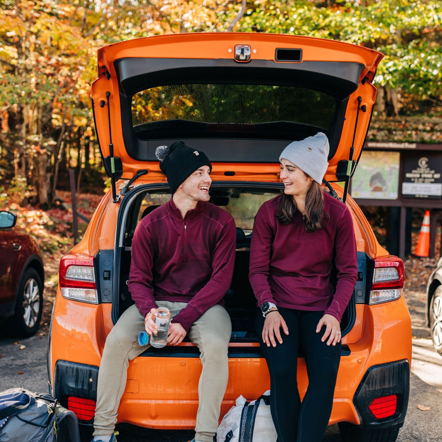 100% Merino Wool Knit Cuff Pom Beanie - Midweight