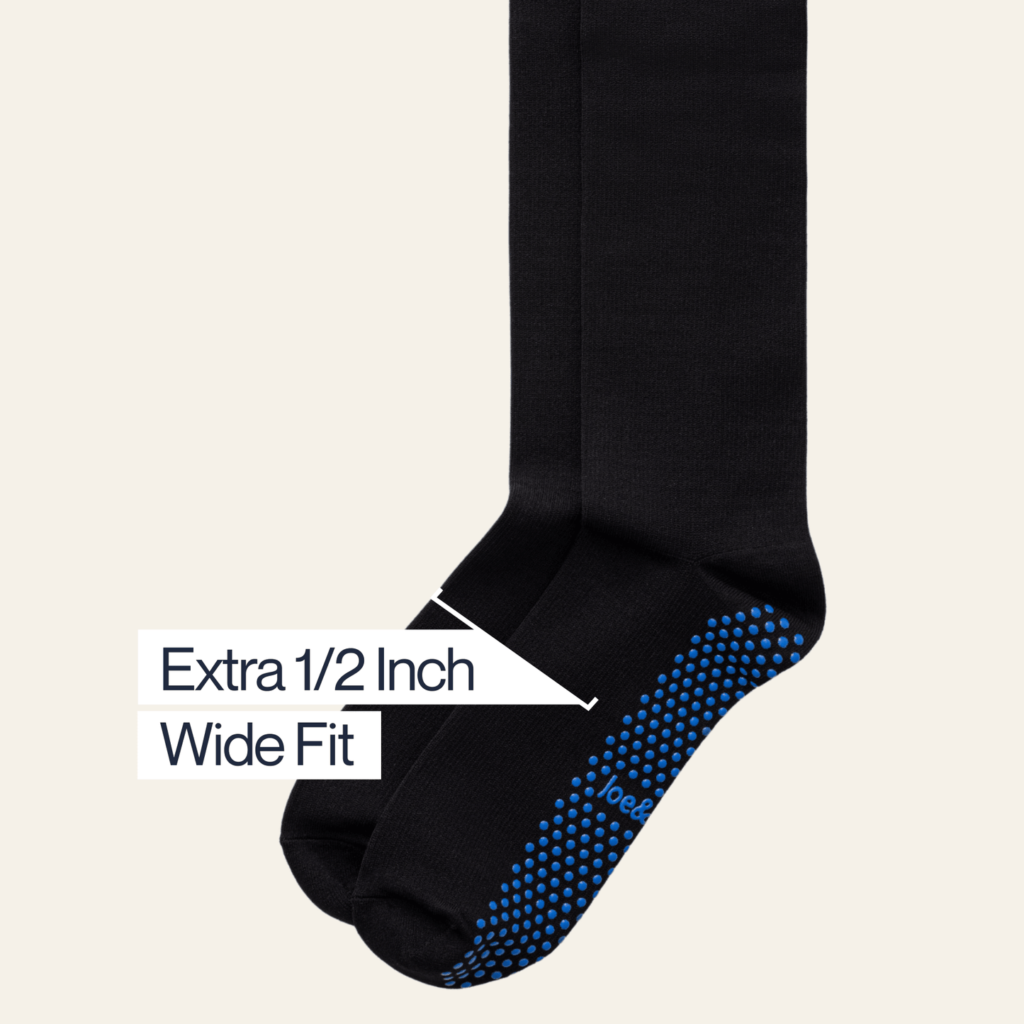 Big-Grip No-Slip Compression Socks: 3-Pack