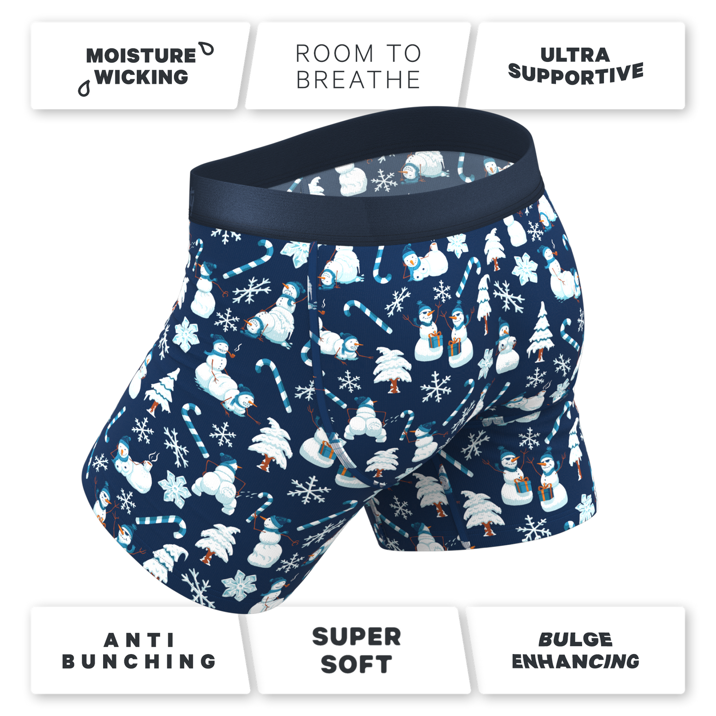The Big Blizzard | Naughty Snowmen Ball Hammock® Pouch Underwear With Fly