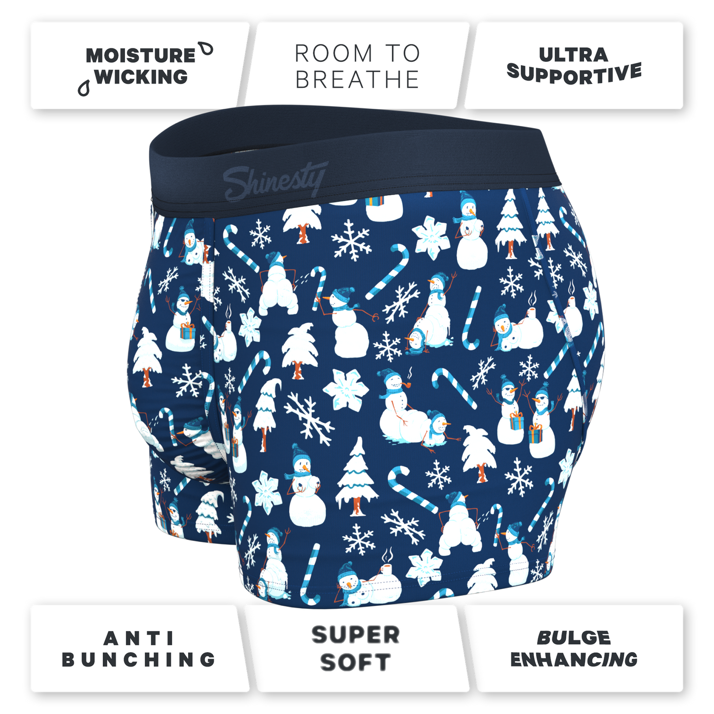 The Big Blizzard | Naughty Snowmen Ball Hammock® Pouch Trunks Underwear