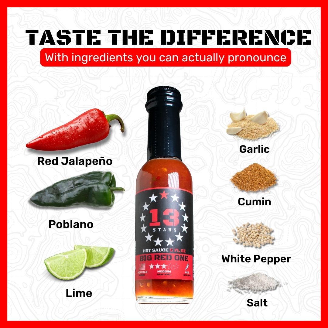 Big Red One - Savory & Classic Medium Hot Sauce