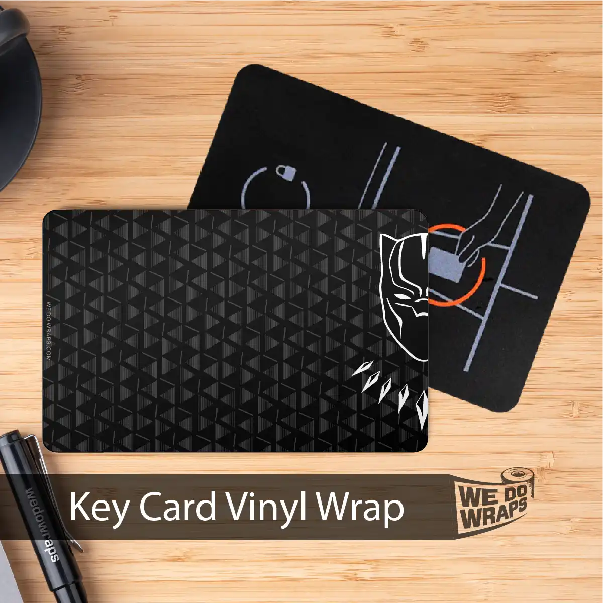 Black Panther Outline | NFC Key Card Wrap