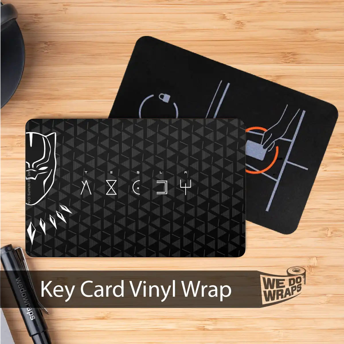 Black Panther Outline | NFC Key Card Wrap