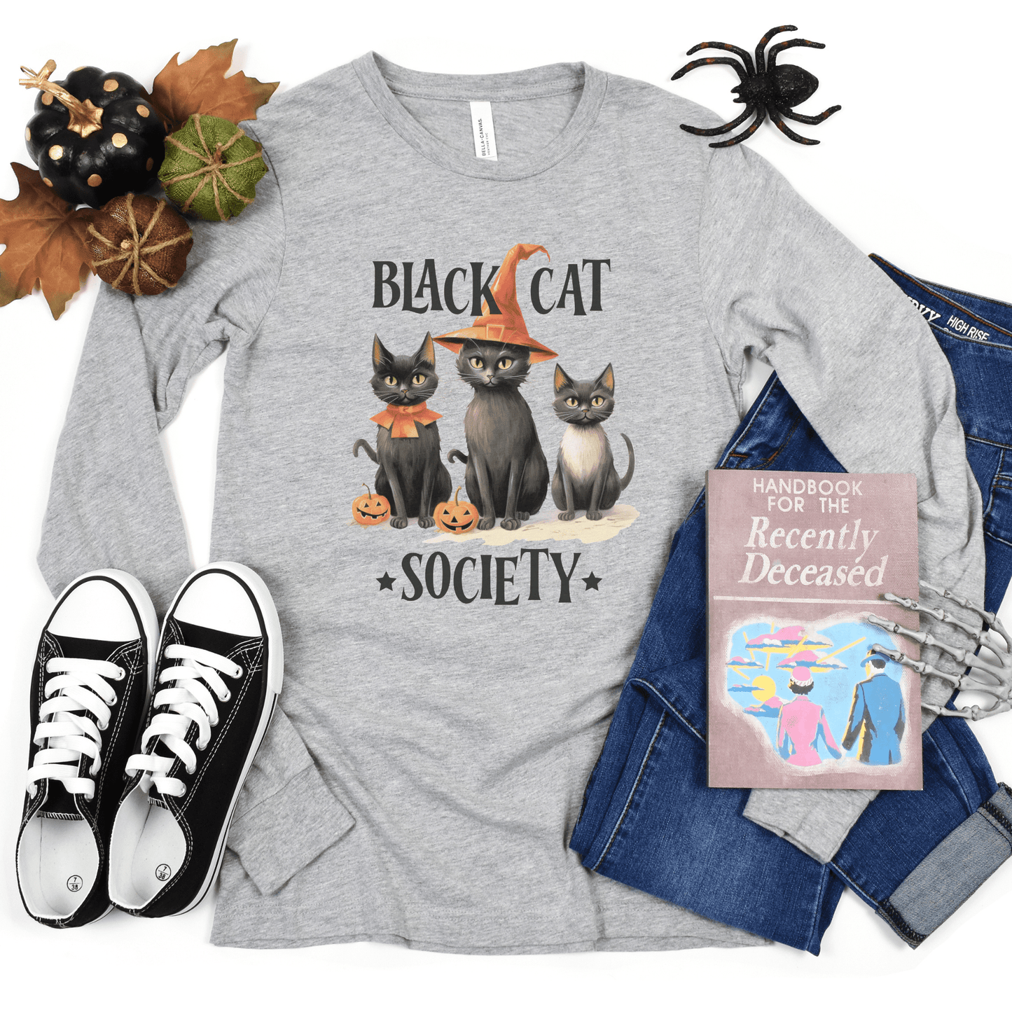 Black Cat Society Halloween T-Shirt