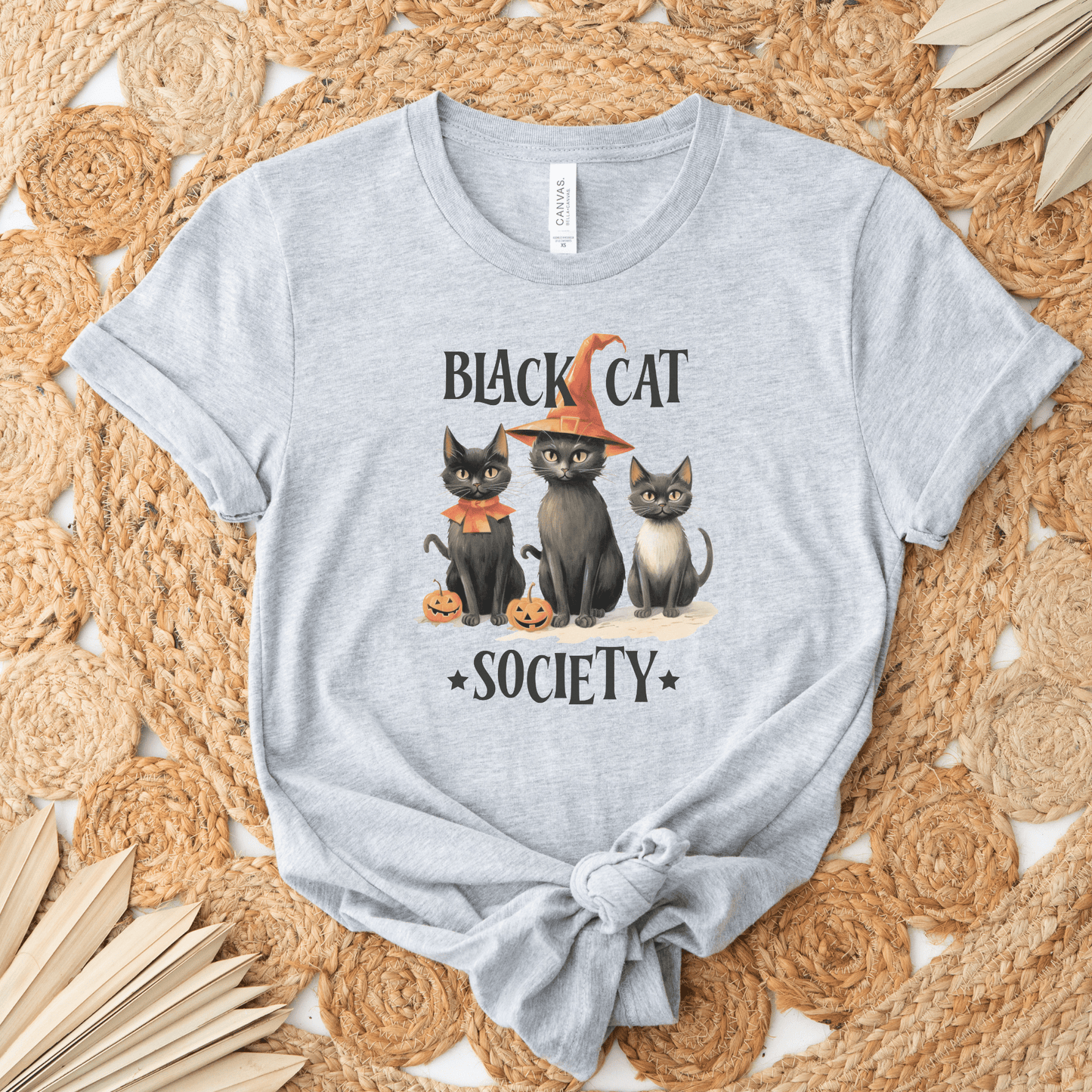 Black Cat Society Halloween T-Shirt