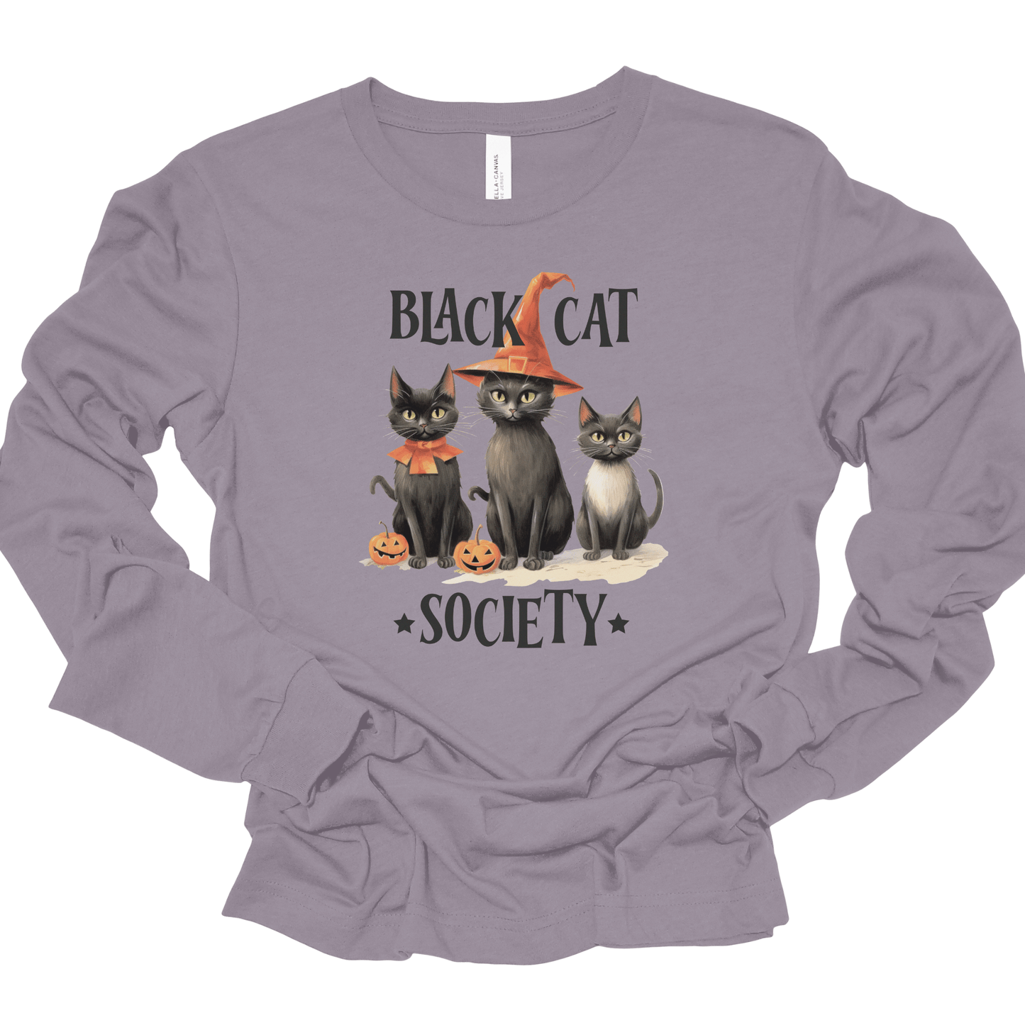 Black Cat Society Halloween T-Shirt