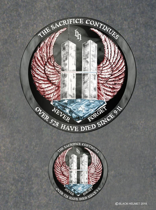 The Sacrifice Continues - 9/11 Memorial Decal