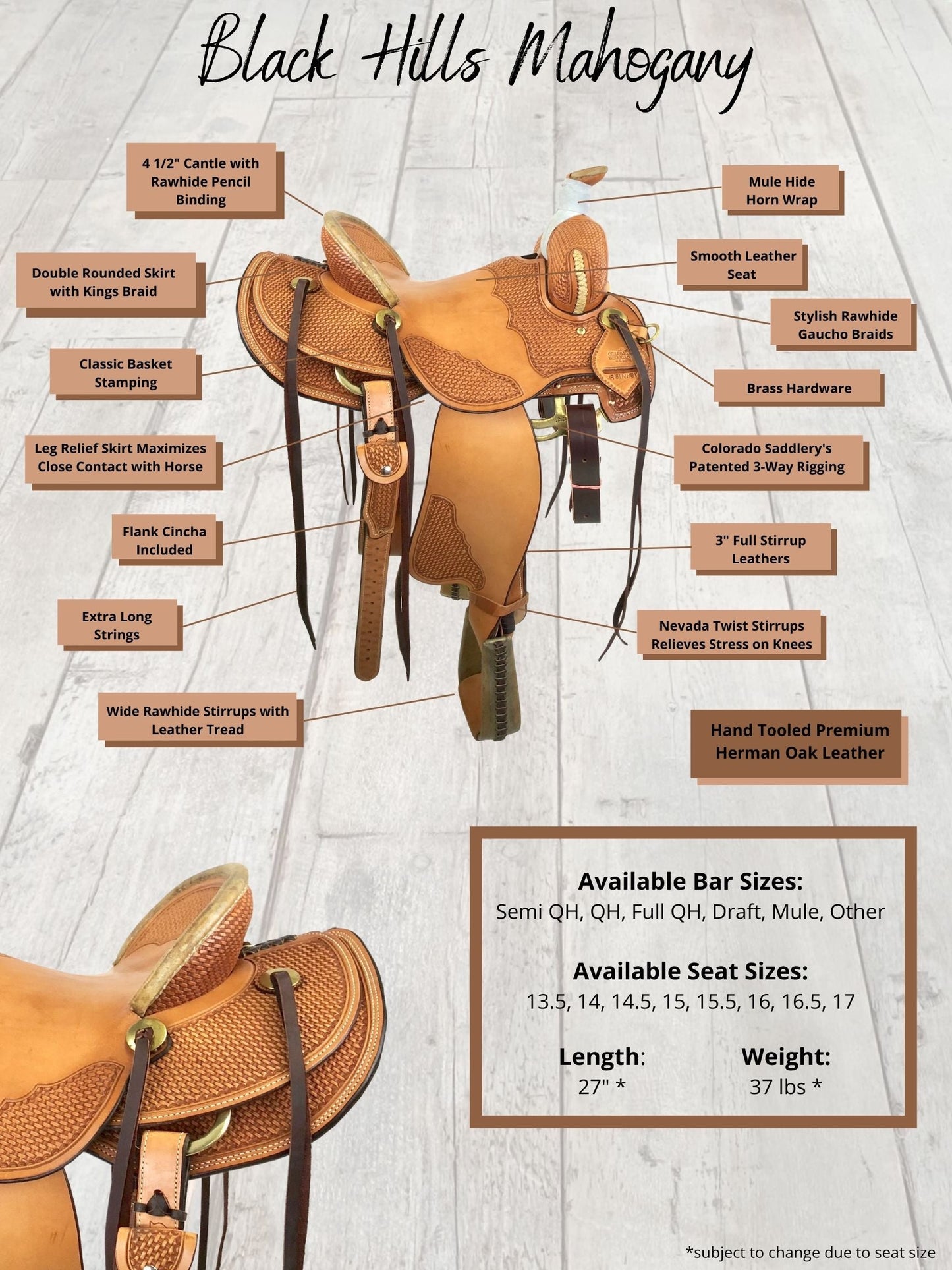 16" Classic Black Hills Mahogany