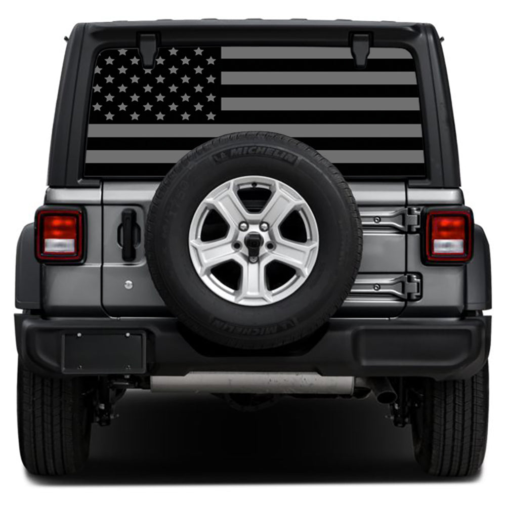 Black Out Rear Window Decal