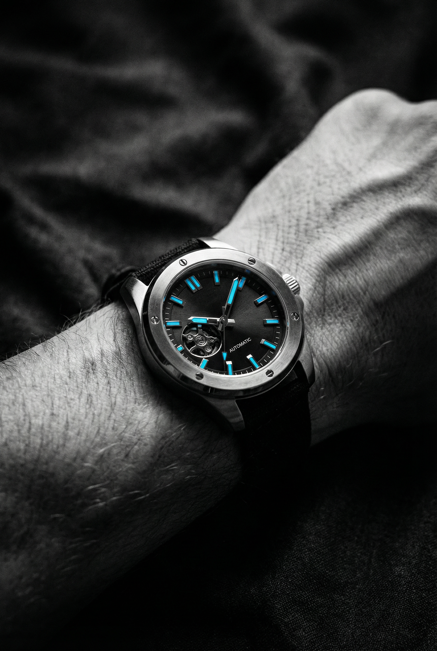 Black Premium Canvas Watch Band