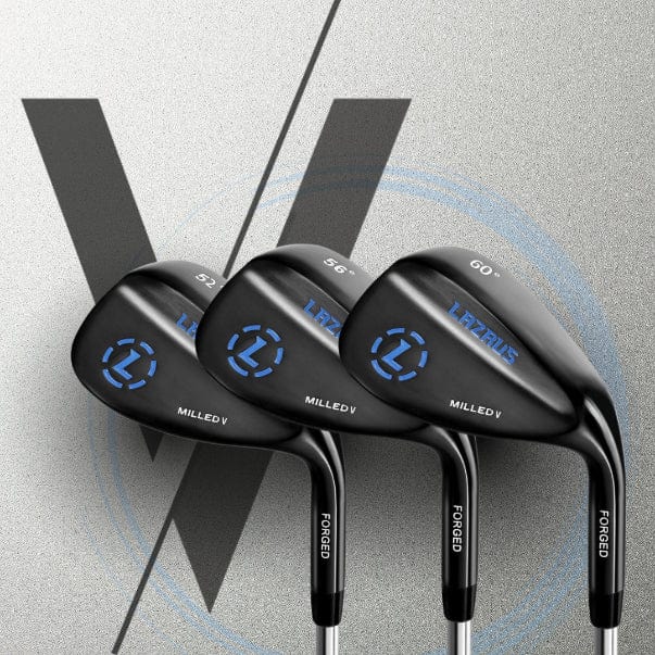 Lazrus Milled V Wedges Set or Individual (52°, 56° & 60°)
