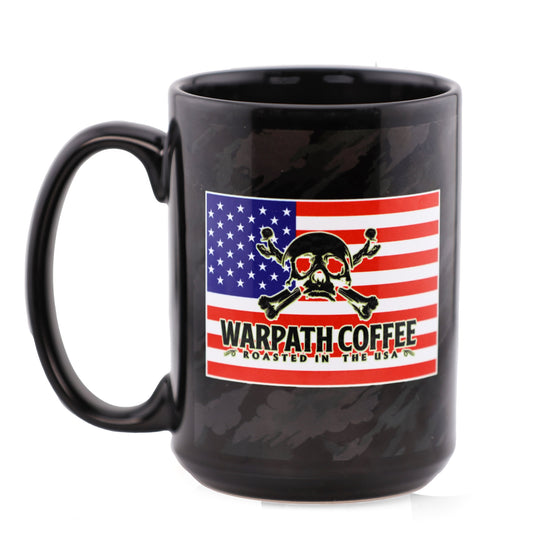 MK4 US Flag Mug Black