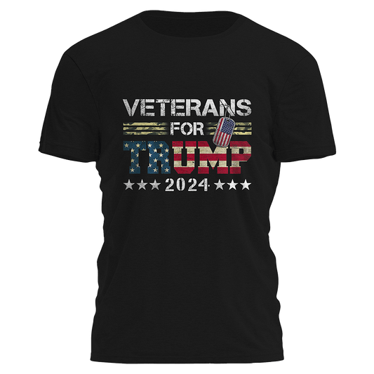 Veterans For Trump 2024 Tee - 2122