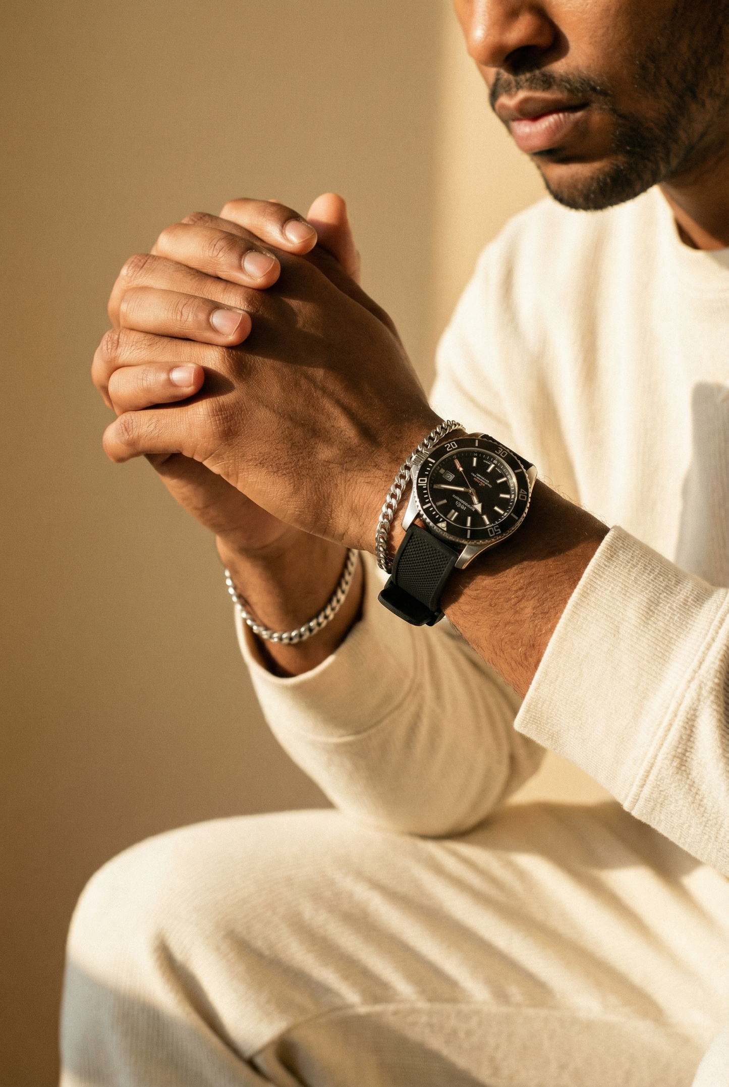 Black Elite Silicone Watch Band