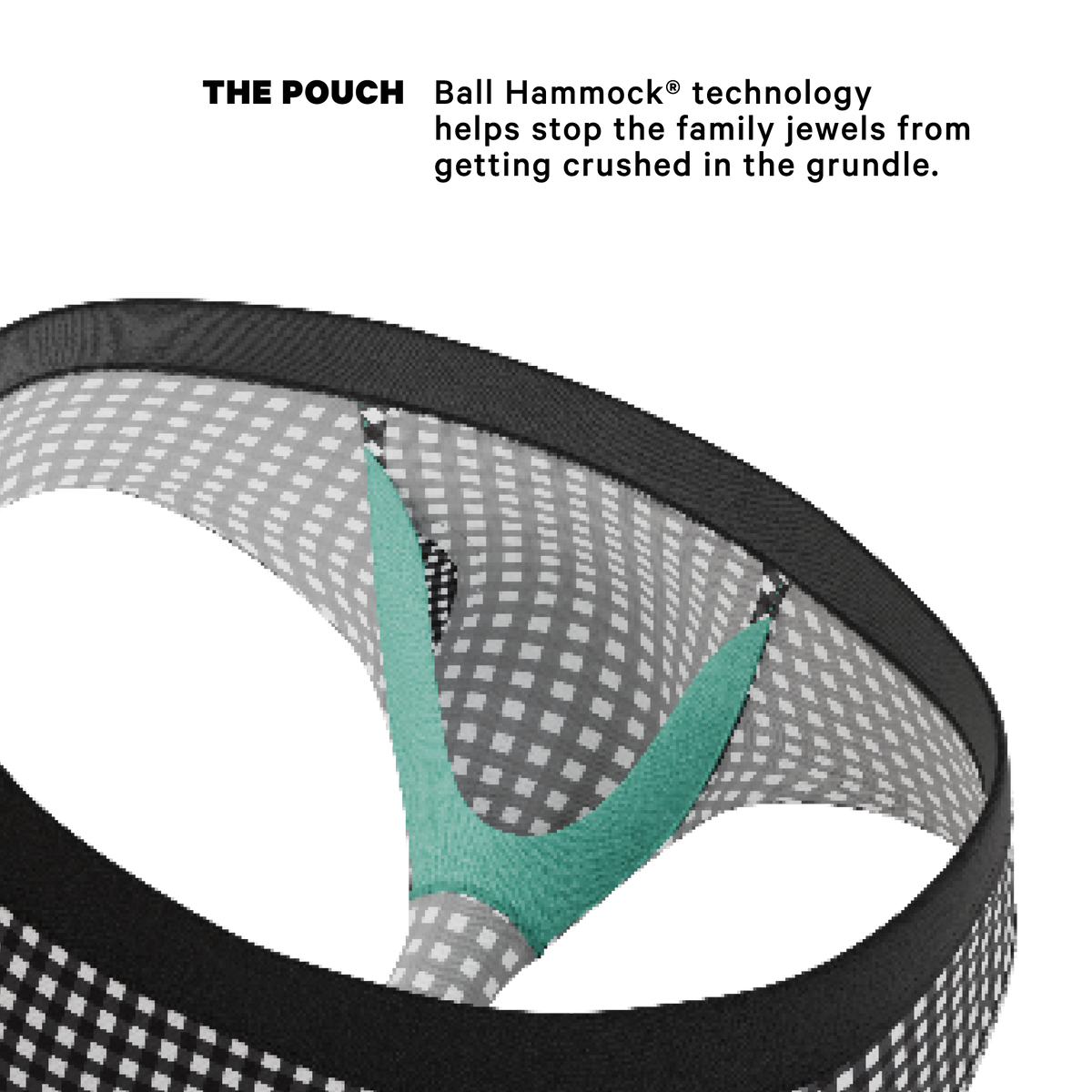The Blackberry Bramble | Window Pane Ball Hammock® Pouch Underwear Briefs