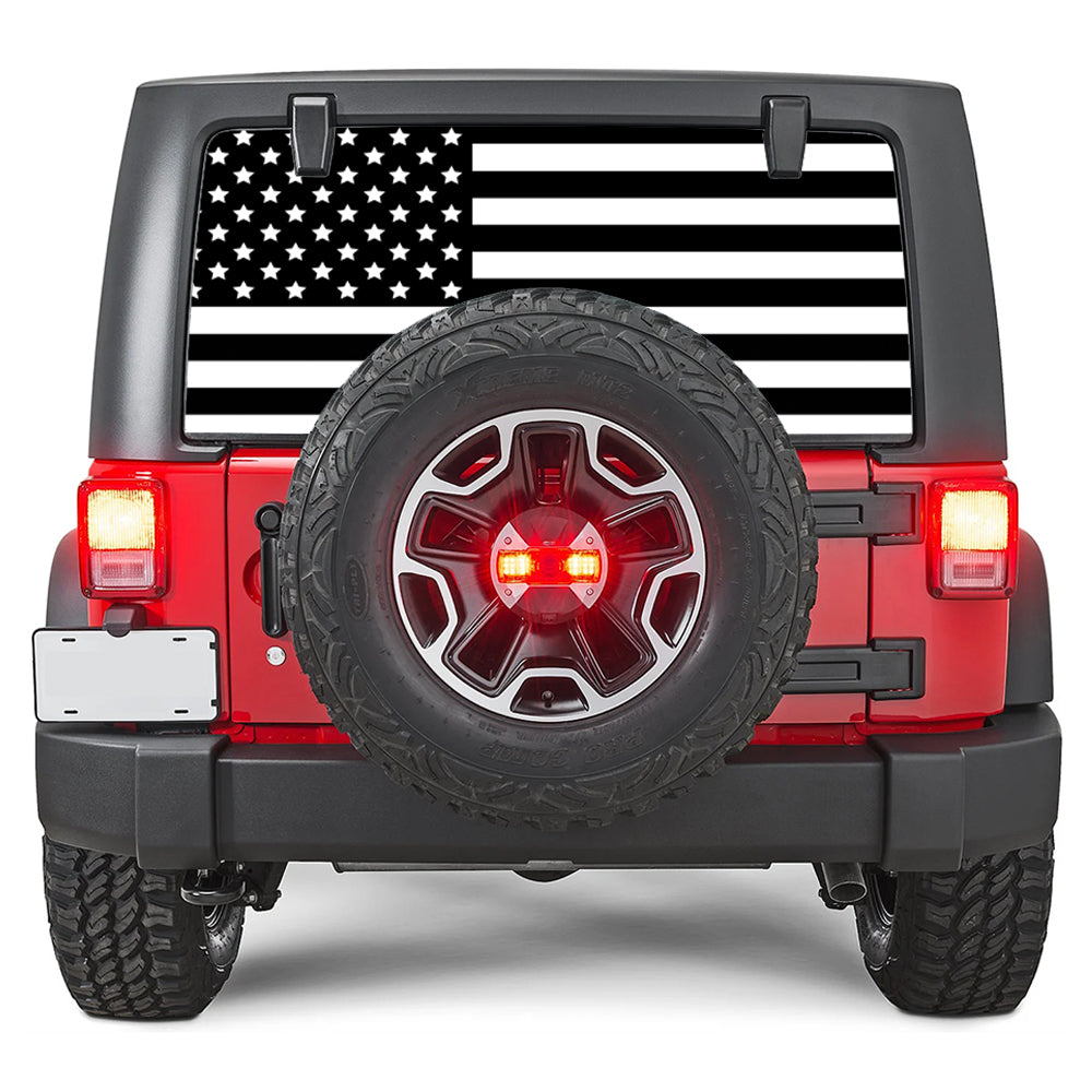 Black & White Rear Window Decal