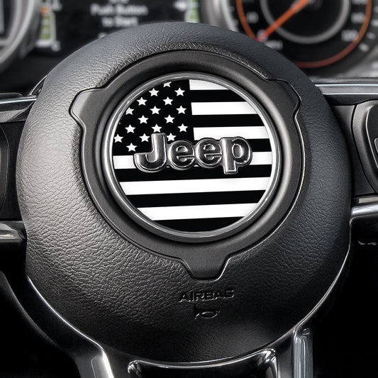 Black & White Steering Wheel Decal