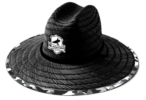 Straw Hat Snow Shark Camo - Black