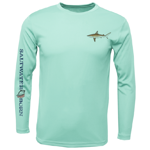 Clean Blacktip Long Sleeve UPF 50+ Dry-Fit Shirt