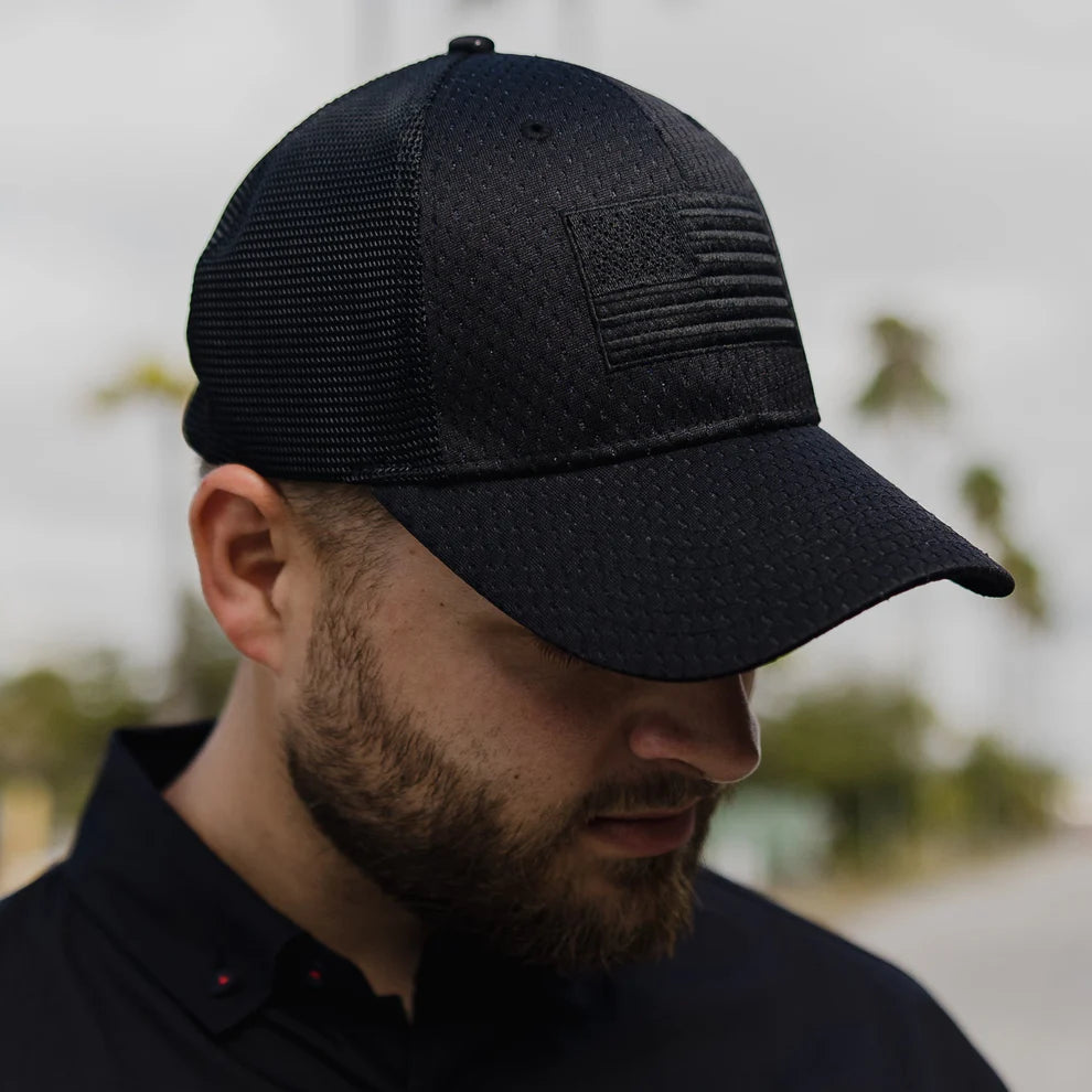 Grunt Style - Blackout Flag Stretch Fit Hat