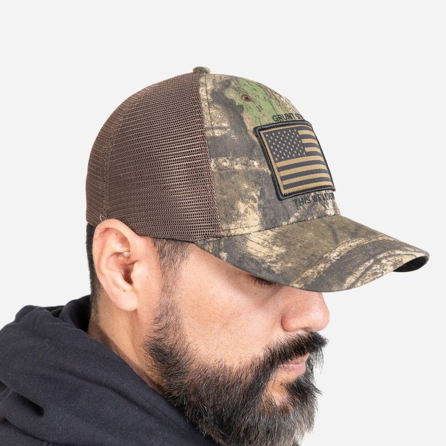 Grunt Style - Realtree APX® Flag Stretch Fit Hat