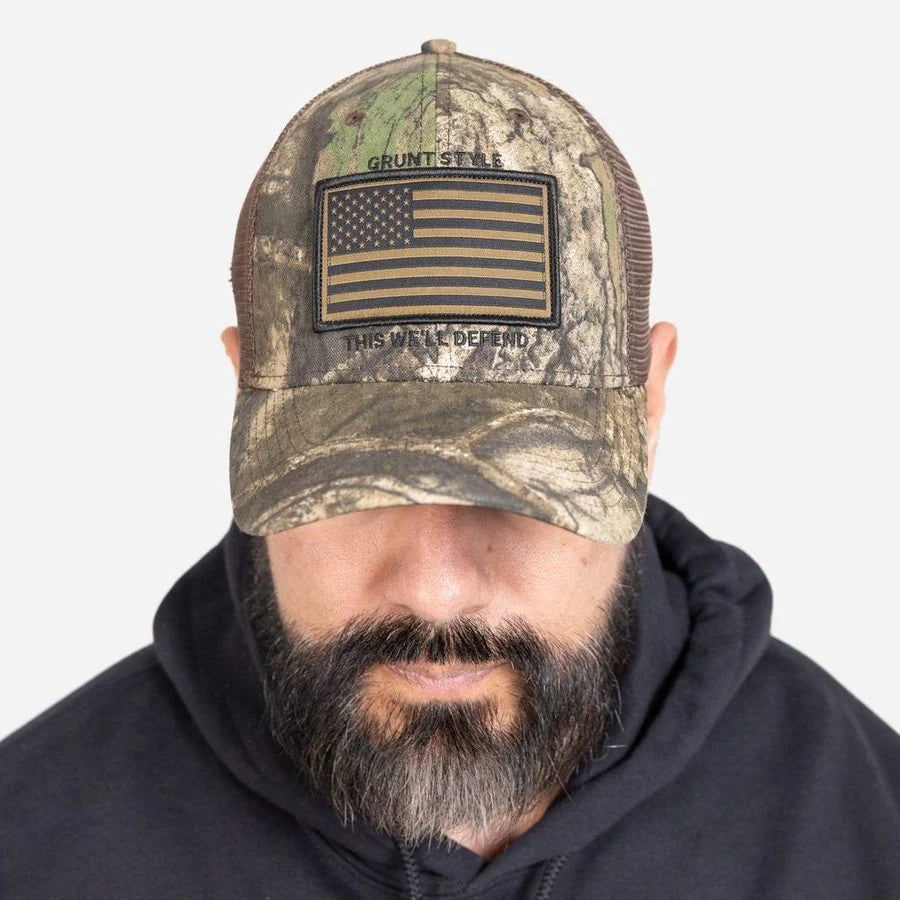 Grunt Style - Realtree APX® Flag Stretch Fit Hat