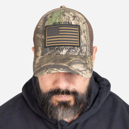 Grunt Style - Realtree APX® Flag Stretch Fit Hat