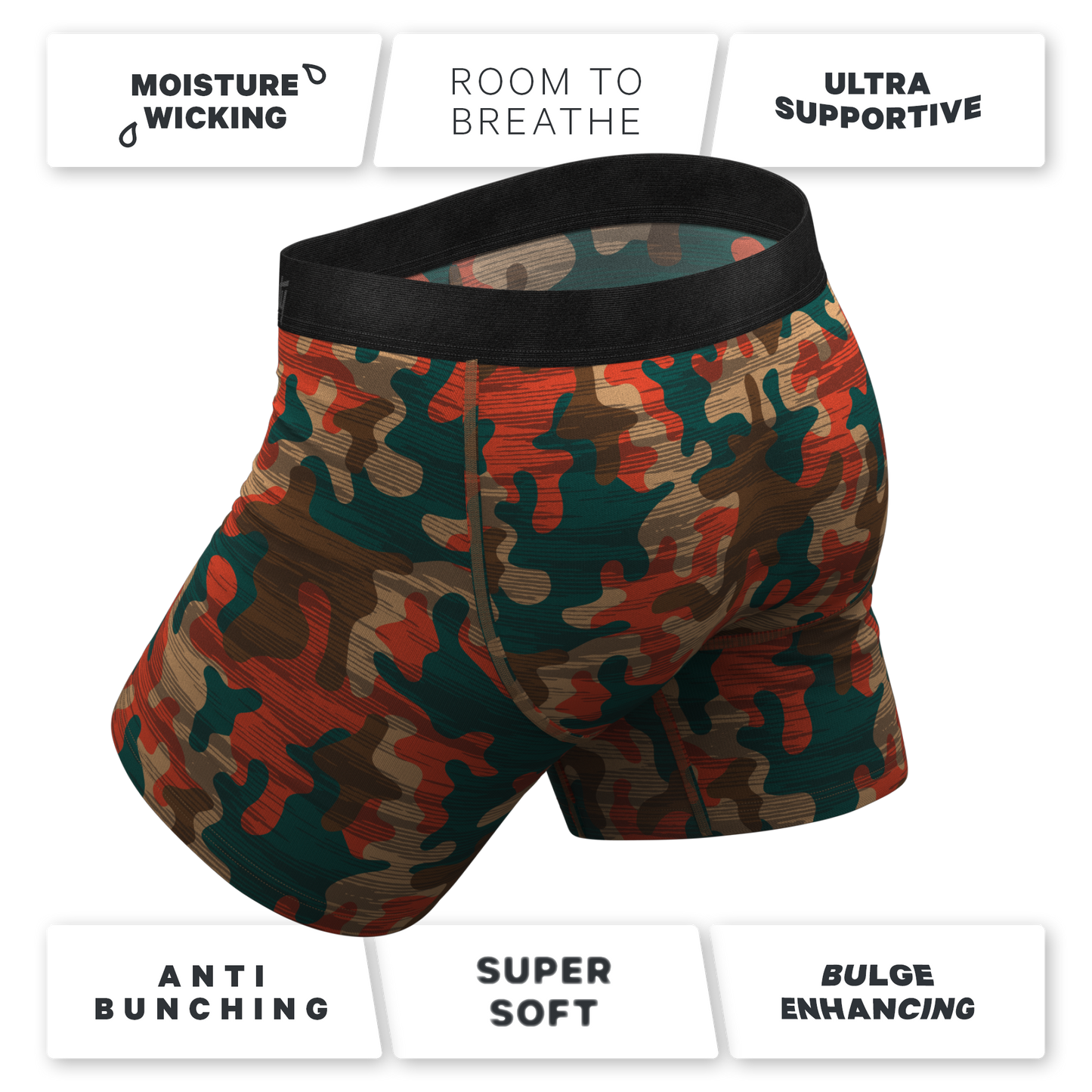 The Blend In | Earthy Camouflage Ball Hammock® Pouch Underwear