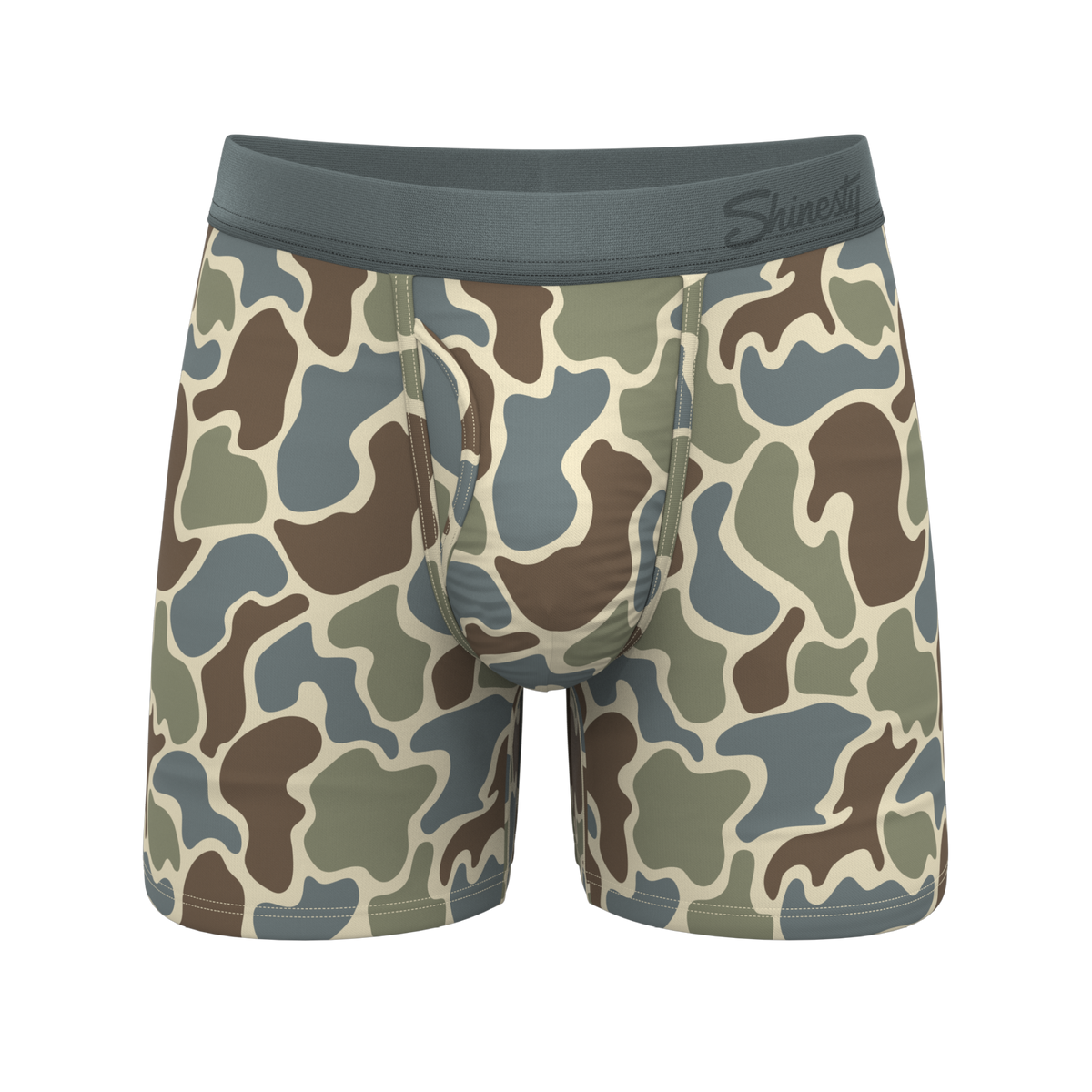 The Blender | Grey Duck Camo Ball Hammock® Pouch Underwear With Fly