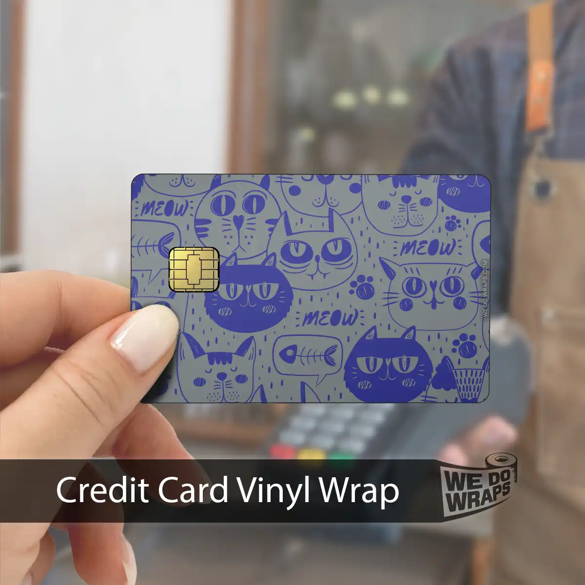 Blue Cats | NFC Key Card Wrap