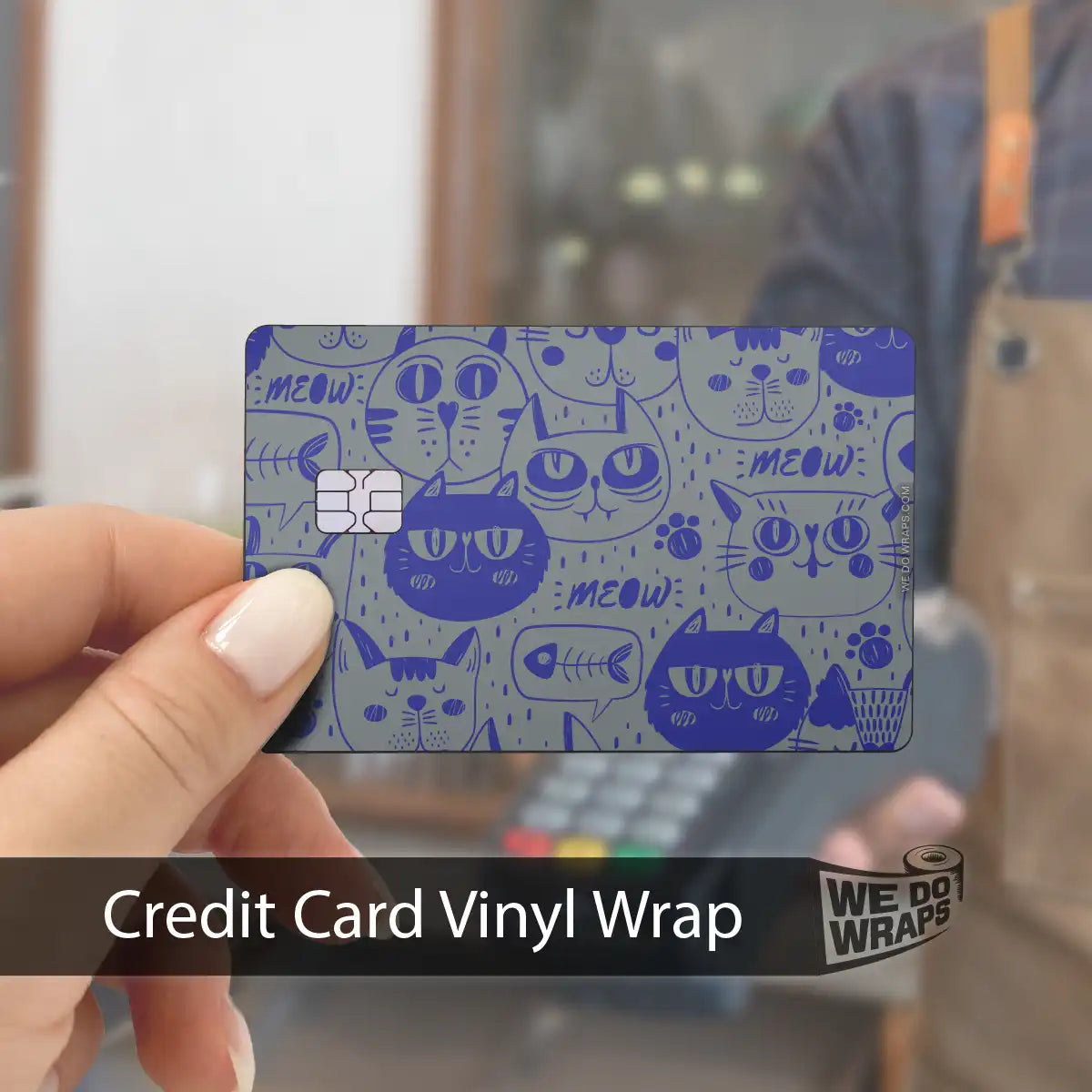 Blue Cats | NFC Key Card Wrap