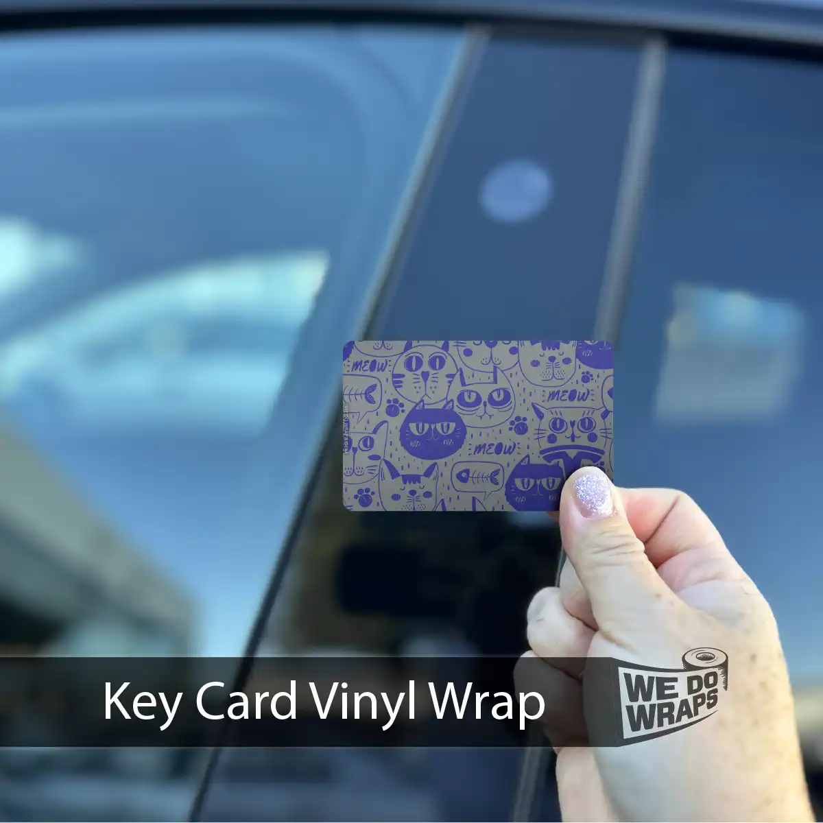 Blue Cats | NFC Key Card Wrap