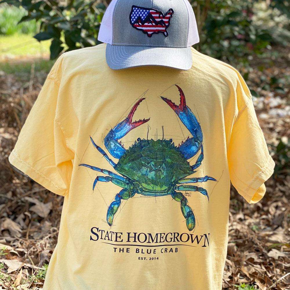 The Blue Crab - Comfort Color Pocket Tee