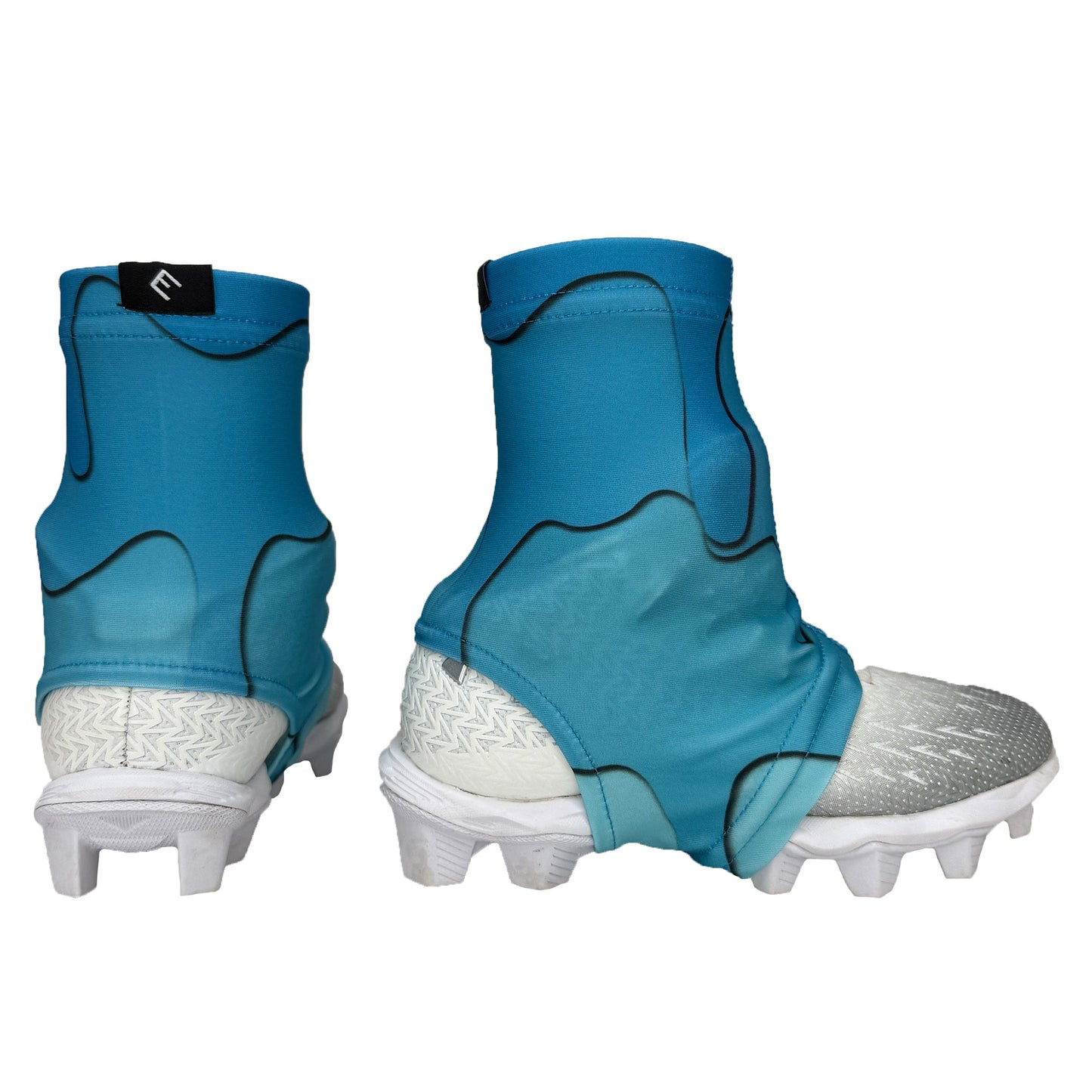 Blue Drippy Cleat Covers (Spats)