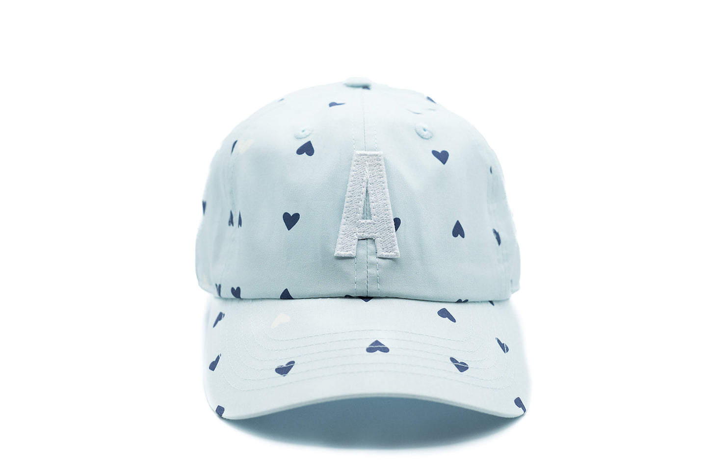 Blue Hearts Letter Baseball Hat