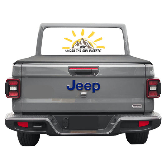 Blue Jeep Fender Emblem Overlay Vinyl Decals 2pk