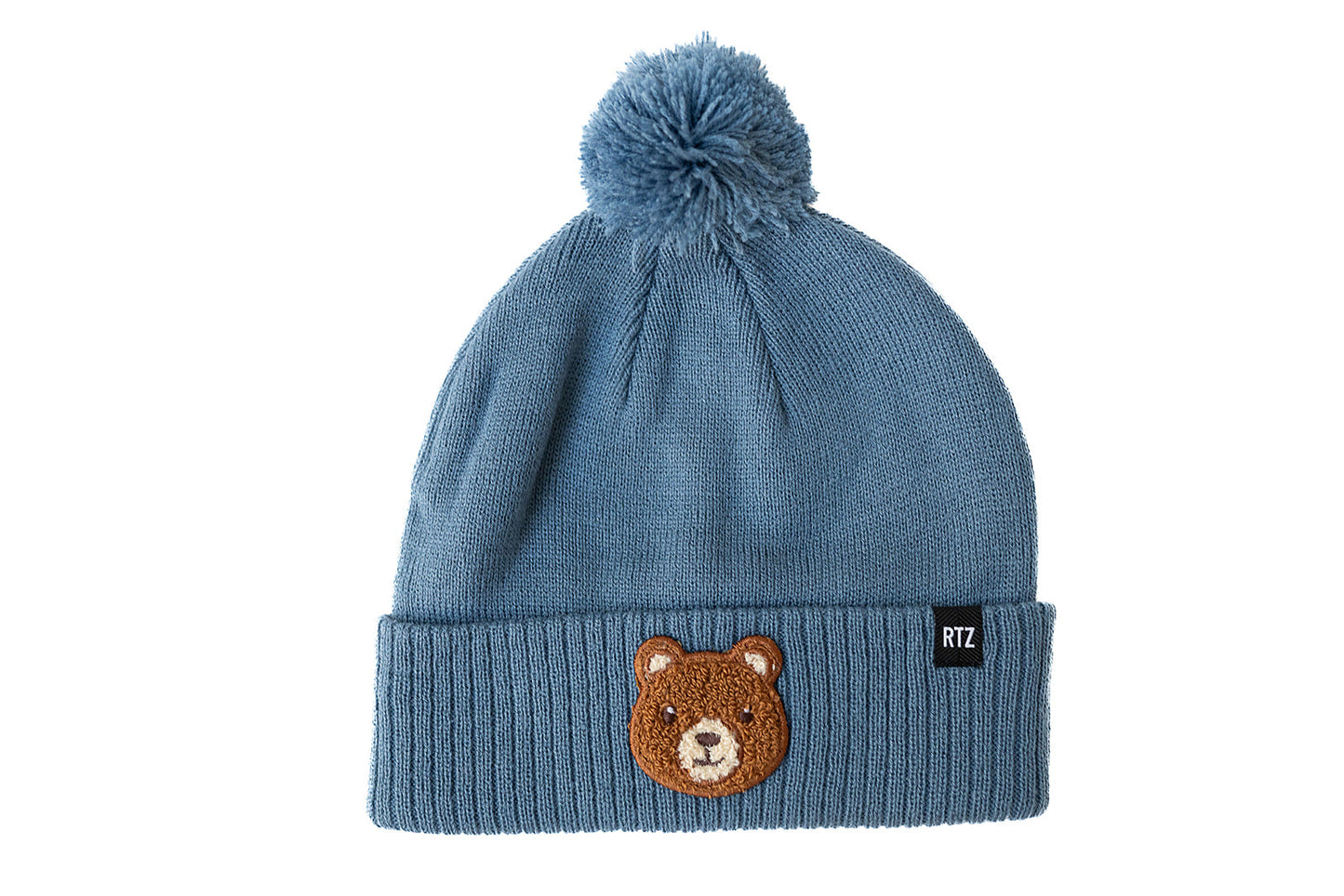Teddy Bear Patch Pom Pom Hat