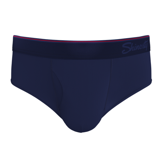 The Blueberry Pie | Red Tip Navy Ball Hammock® Pouch Underwear Briefs