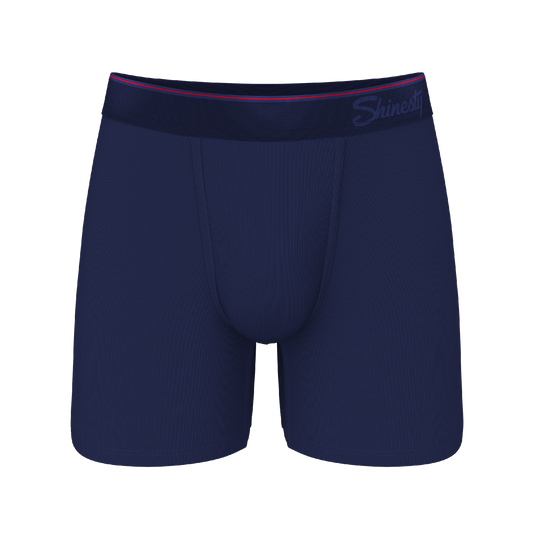 The Blueberry Pie | Red Tip Navy Ball Hammock® Pouch Underwear
