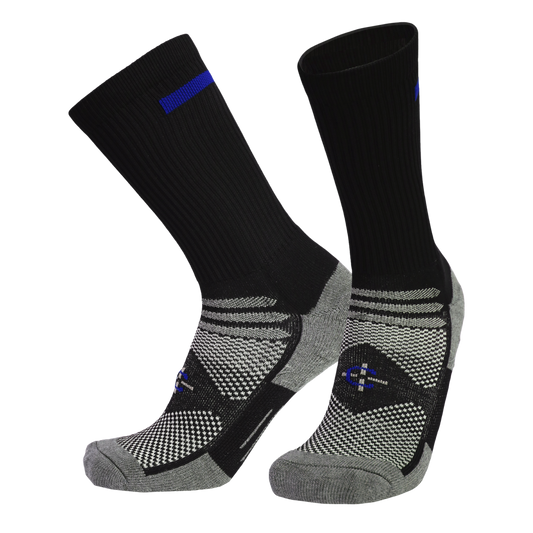 Blue Line Crew Sock