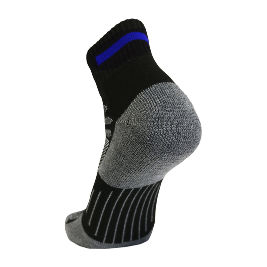 Blue Line Quarter Sock