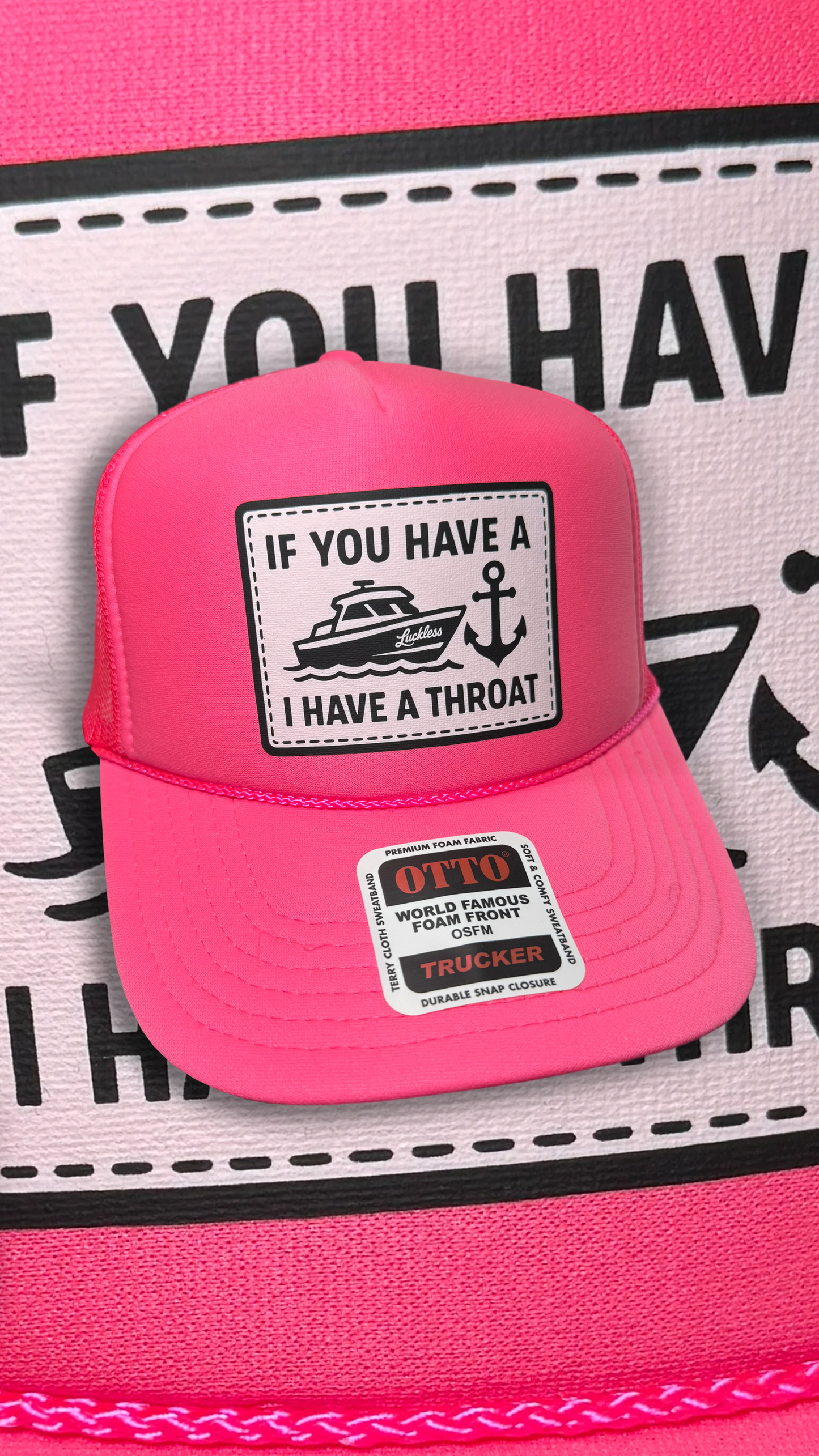 Boat Throat Trucker Hat