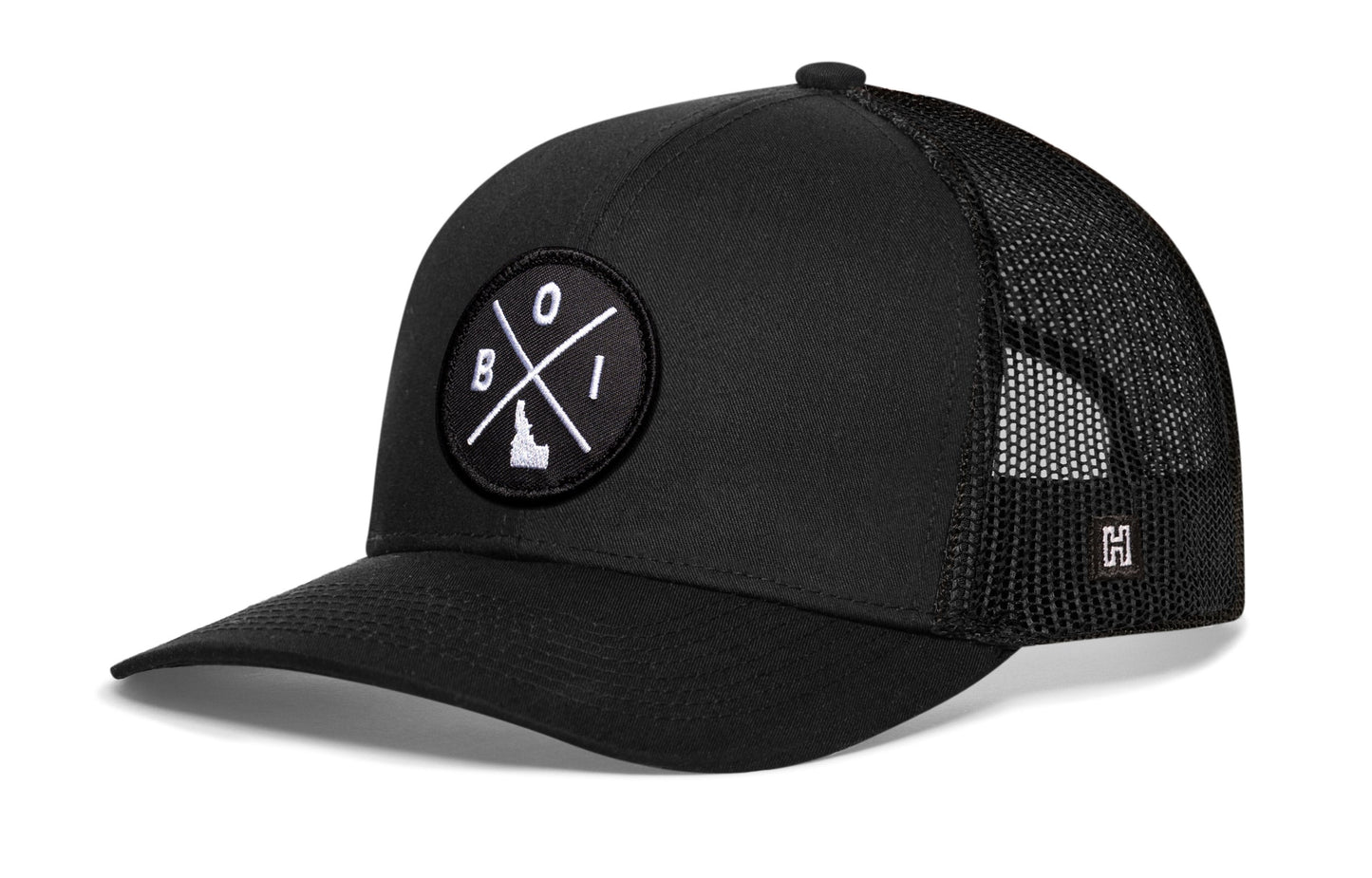 Boise Trucker Hat  |  Black BOI X Snapback