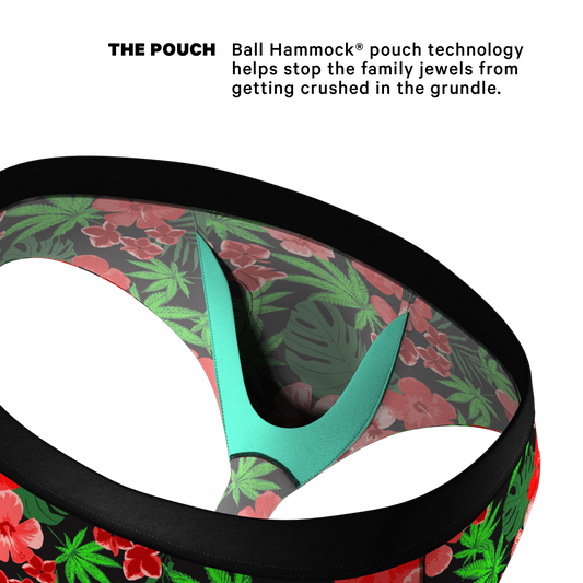 The Bongstera | Tropical Weed Ball Hammock® Pouch Underwear Briefs
