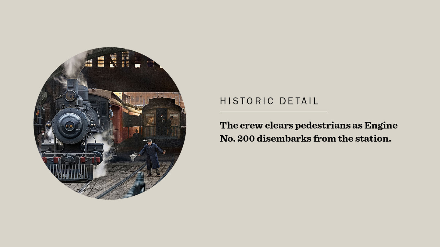 Vintage Photo Puzzle: Boston and Maine Railroad Depot, 1910: 500 Pieces